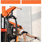 Heavy Duty 3 Station Functional Trainer Power Rack Cable Crossover Squat Rack Gym Machine