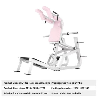 Women Body Shaping Gym Equipment Combo | Hack Squat, Hip Thrust, Leg Abductor Adductor, Lat Pulldown Trainer