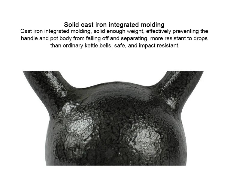 Black Coated Cast Iron Kettlebell Set 12kg 16kg 24kg 32kg Strength Training Weightlifting Home Gym Workout Equipment