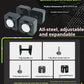 Home fitness equipment with adjustable and detachable quadrilateral dumbbell plates, made of pure steel.