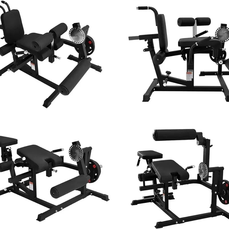 Adjustable Leg Extension and Curl Machine for Home Gym, Seated Leg Workout Equipment, Thigh and Hamstring Training Bench