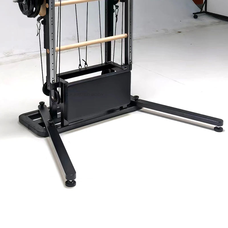 Pilates Wall Unit Tower with Resistance Springs, Ladder Barrel Trainer, Home Gym Fitness Equipment for Yoga Studio