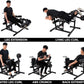 Adjustable Leg Extension and Curl Machine for Home Gym, Seated Leg Workout Equipment, Thigh and Hamstring Training Bench