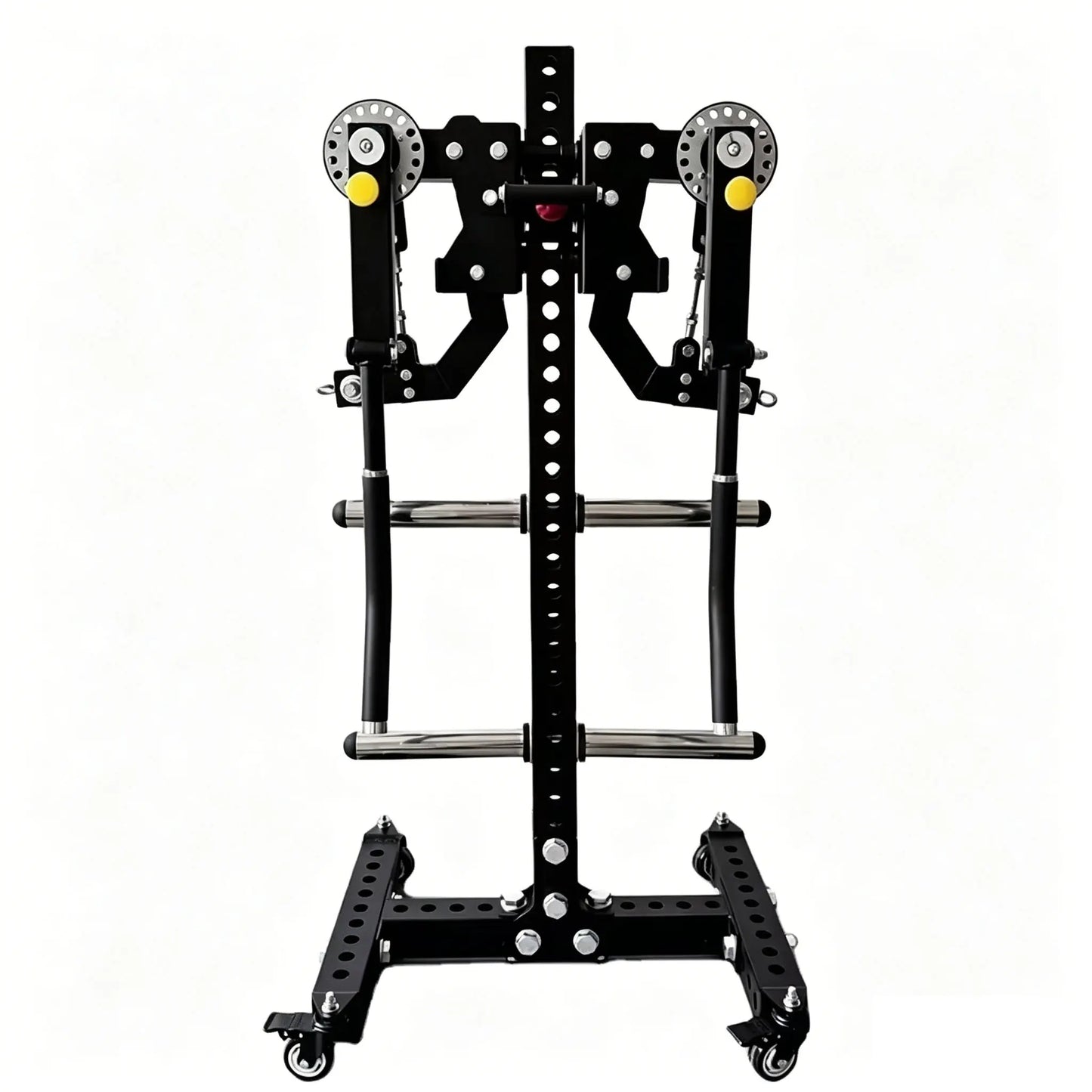Multi-Function Lateral Raise & Chest Fly Machine, Arm and Shoulder Training Attachment for 75x75mm Power Rack, 26mm Hole Gym Equ