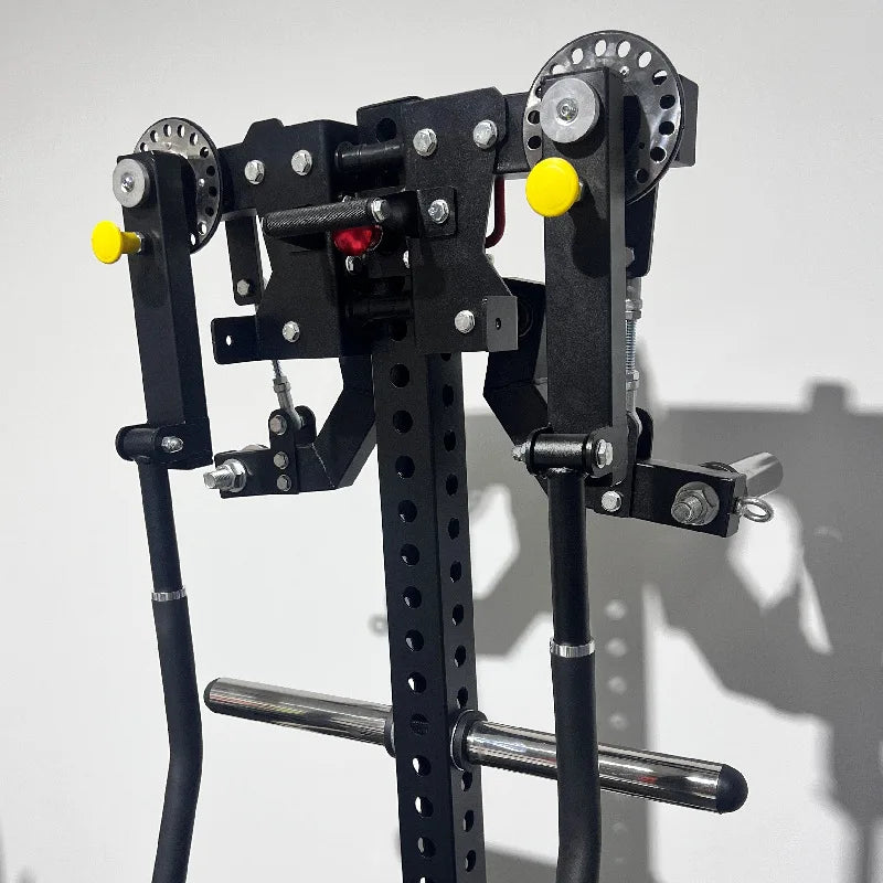 Multi-Function Lateral Raise & Chest Fly Machine, Arm and Shoulder Training Attachment for 75x75mm Power Rack, 26mm Hole Gym Equ