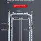 Commercial Grade Smith Machine Power Cage, All-in-One Home Gym Equipment with Cable System, Squat Rack & Weightlifting Station f
