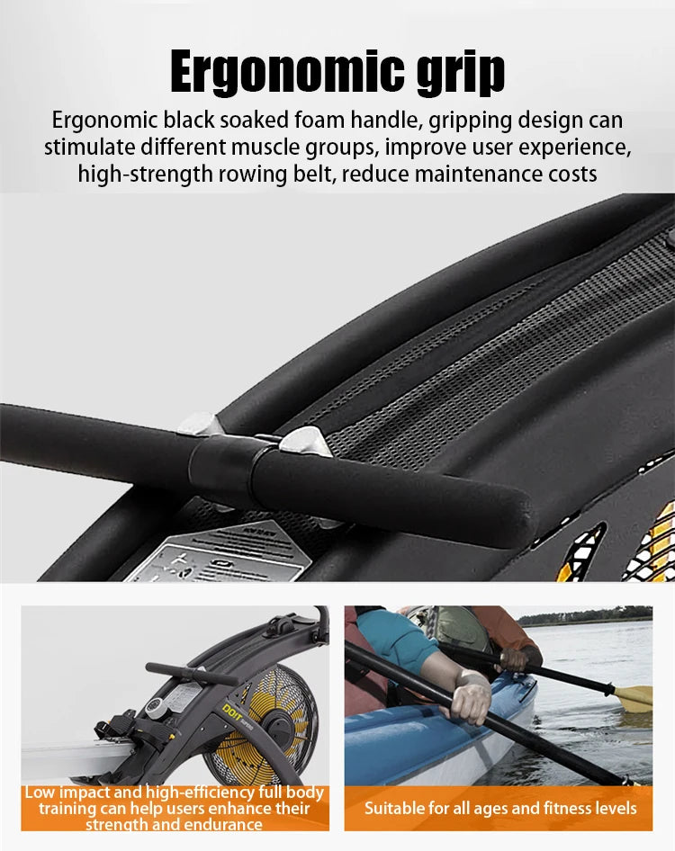 Chain Air Rower Machine Commercial Rowing Machine Professional Gym Fitness Equipment Indoor Cardio Training Equipment