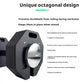 Single octagonal 1kg incrementing all-steel detachable dumbbell, adjustable, space-saving.