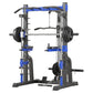 Multi-Function Smith Machine with Cable Crossover, Home Gym Power Rack with Pull-Up Bar & Lat Pulldown, Total Muscle Training St