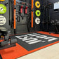 Foldable Wall Mounted Squat Rack with Pull Up Bar, Adjustable Steel Home Gym Power Rack Space Saving Weight Lifting Station