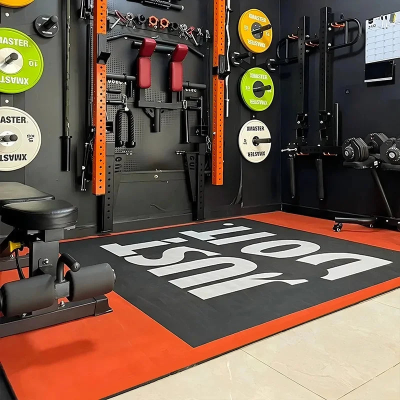 Foldable Wall Mounted Squat Rack with Pull Up Bar, Adjustable Steel Home Gym Power Rack Space Saving Weight Lifting Station
