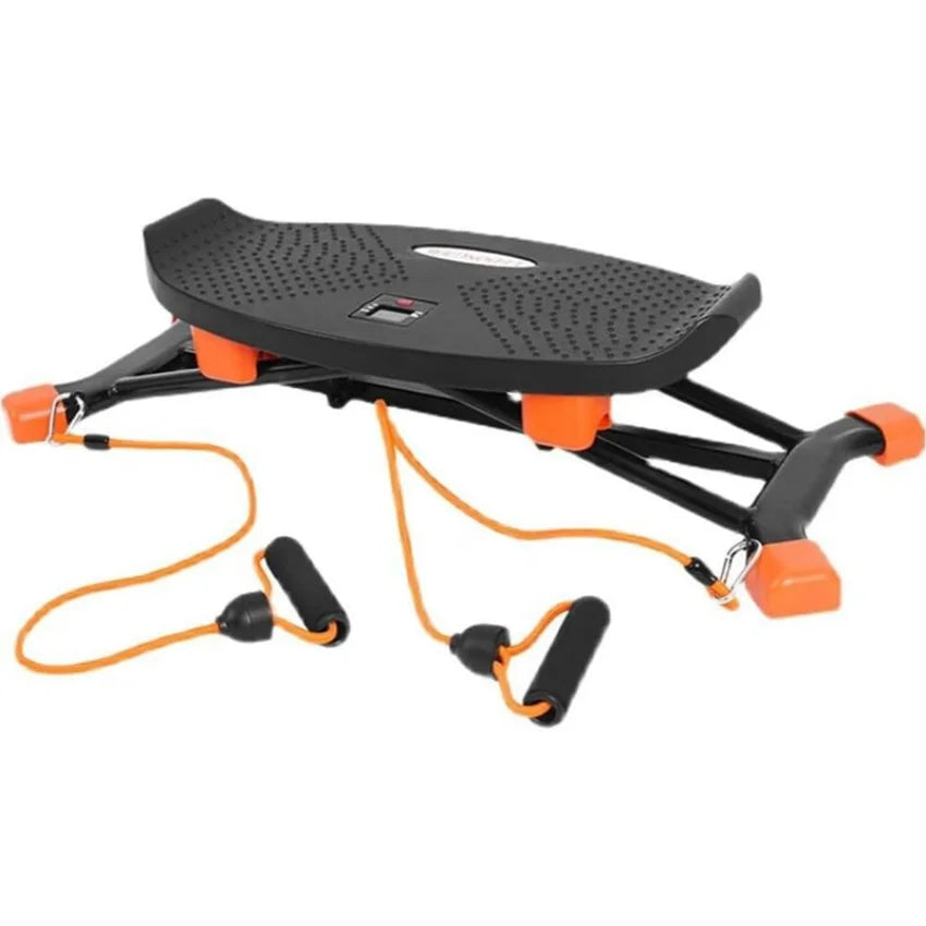 Multi-Functional Step Aerobic Platform with Resistance Bands, Home Gym Fitness Step Board for Full Body Workout, Adjustable Exer
