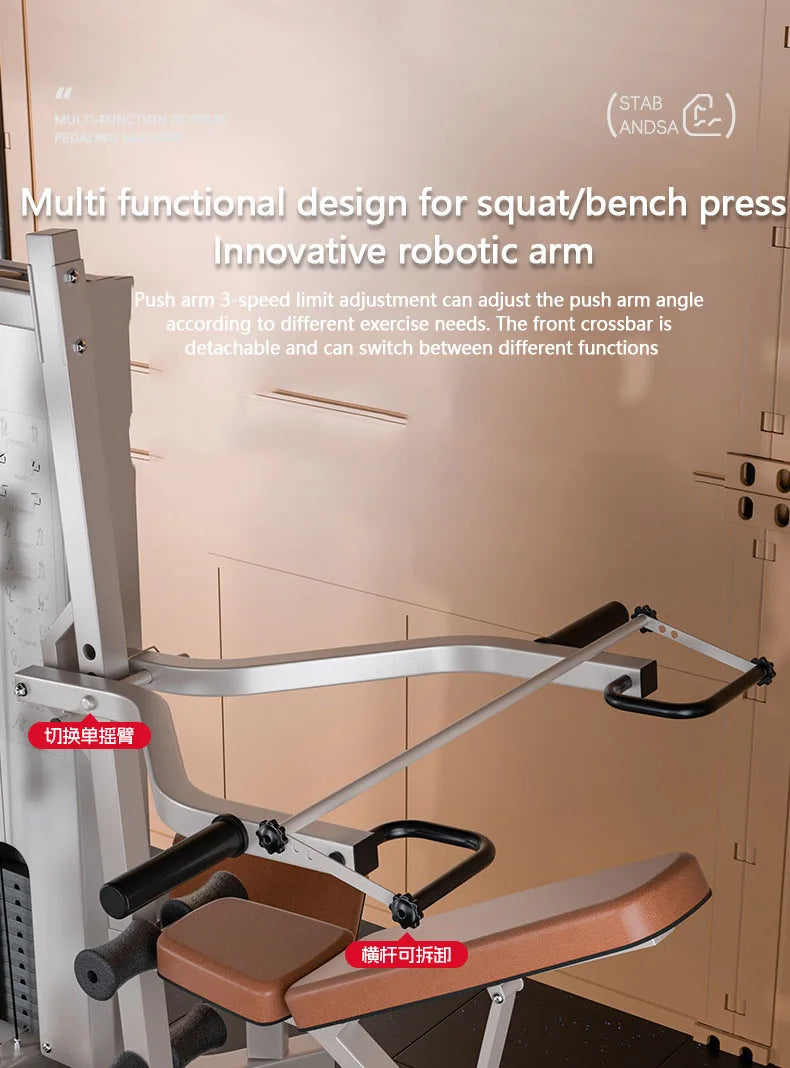 Multi Function Home Gym Equipment, Multi Purpose Strength Training Station for Full Muscle Training, Home & Small Gym Use