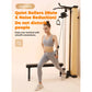Wall Mounted Cable Pulley Machine with Pull Up Bar, Lat Pulldown Bench, Home Gym Strength Training Equipment