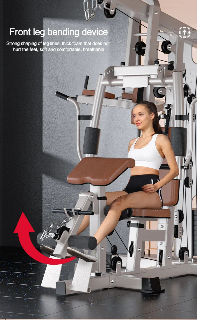 Multi Function Home Gym Equipment, Multi Purpose Strength Training Station for Full Muscle Training, Home & Small Gym Use