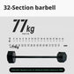 Single octagonal 1kg incrementing all-steel detachable dumbbell, adjustable, space-saving.