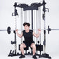 FTS Glide Dual Cable Functional Trainer Cable Crossover Pulley Machine Fitness Body Building Home Gym Training Equipment