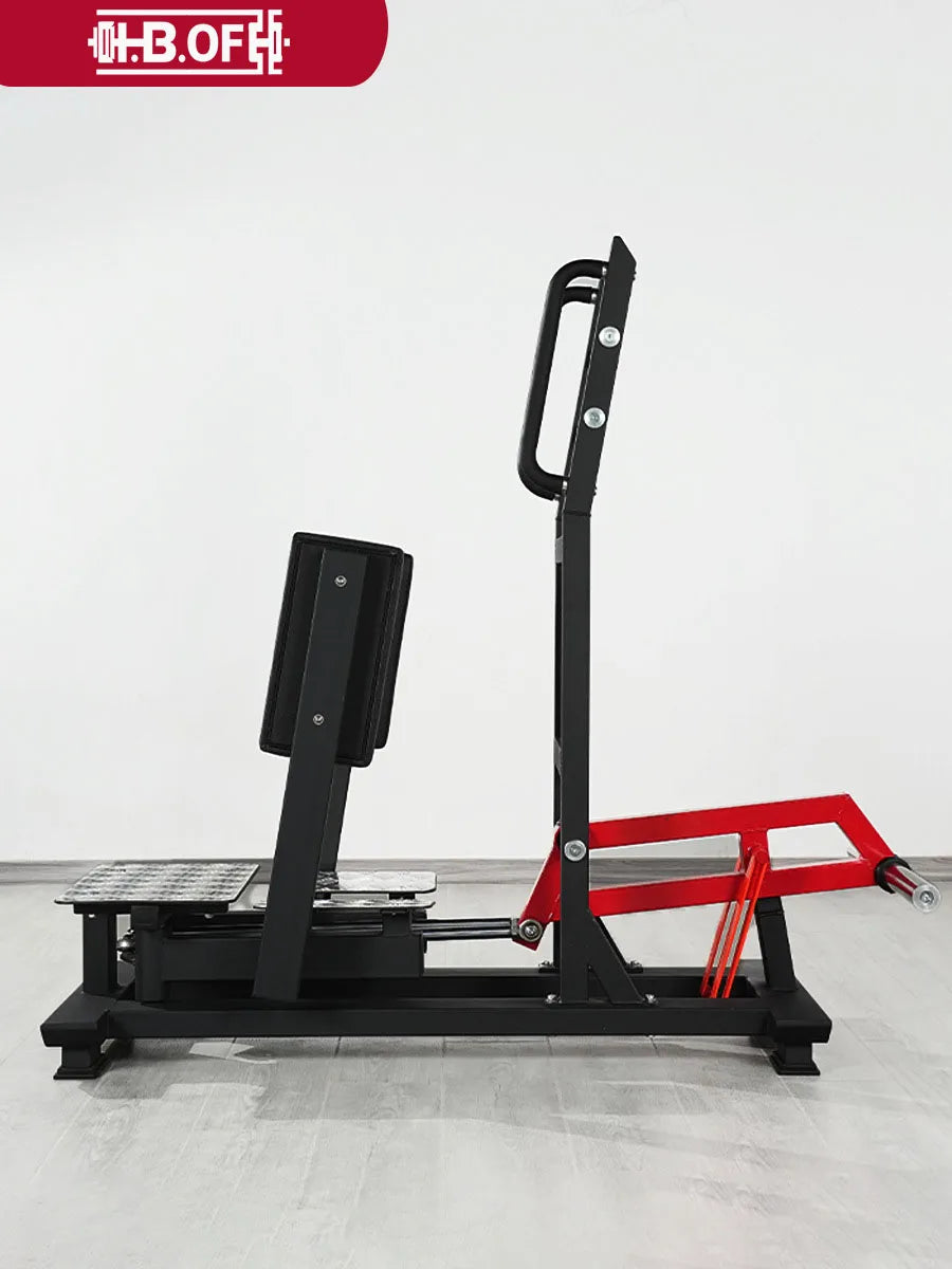 Hip Thrust Machine, Heavy Duty Glute Trainer with Weight Plate Loading, for Home Gym & Commercial Studio