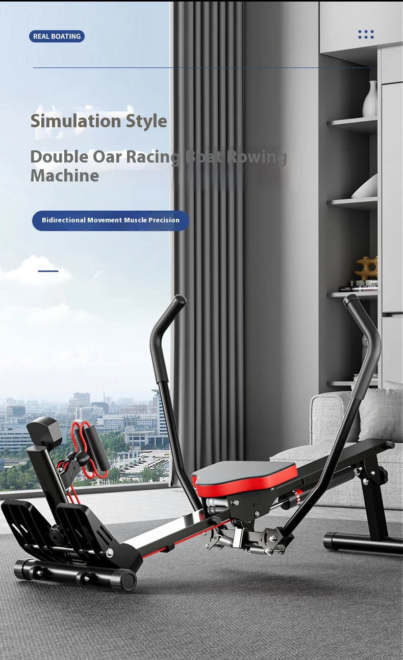 Hydraulic Rowing Machine Resistance Adjustable Rower for Home Gym Full Body Workout Fitness Exercise Equipment