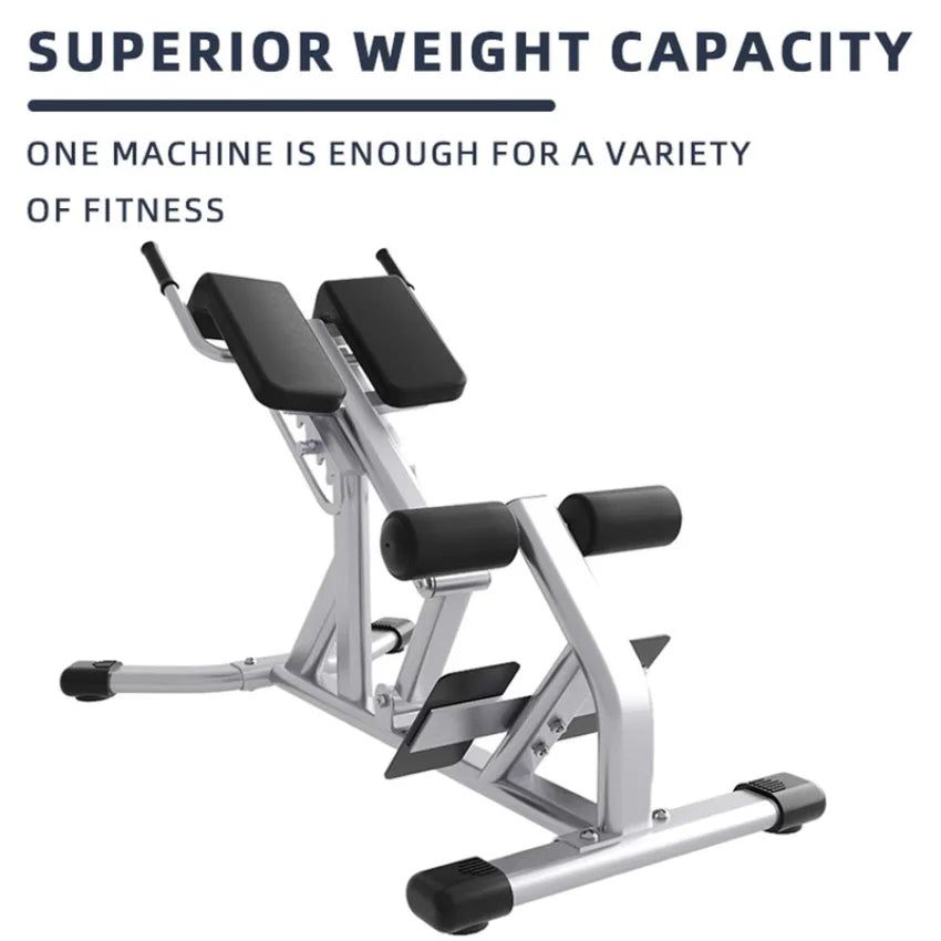 Adjustable Roman Chair Hyperextension Bench, Back Extension Machine for Glutes, Hamstring & Core Training, Home Gym Fitness Equi