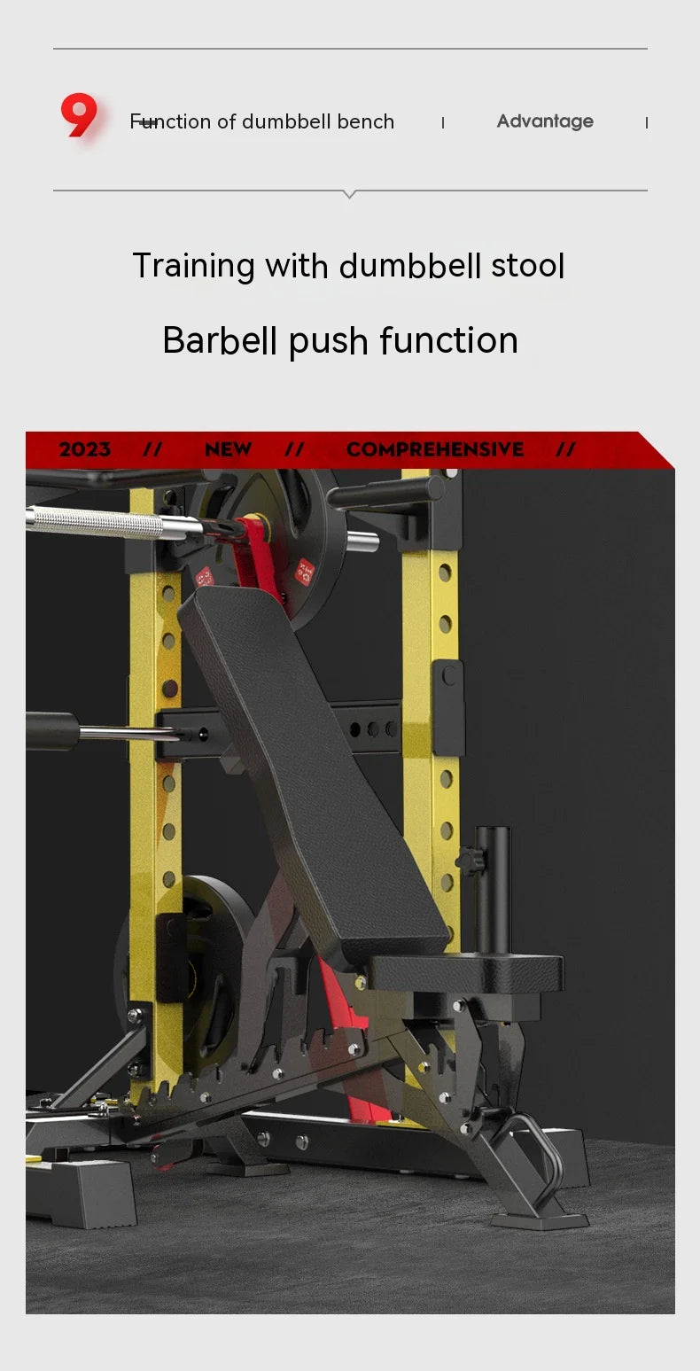 Multifunctional Power Rack with Lat Pulldown - Commercial Grade Home Gym Squat Cage for Weightlifting, Bench Press & Strength Tr