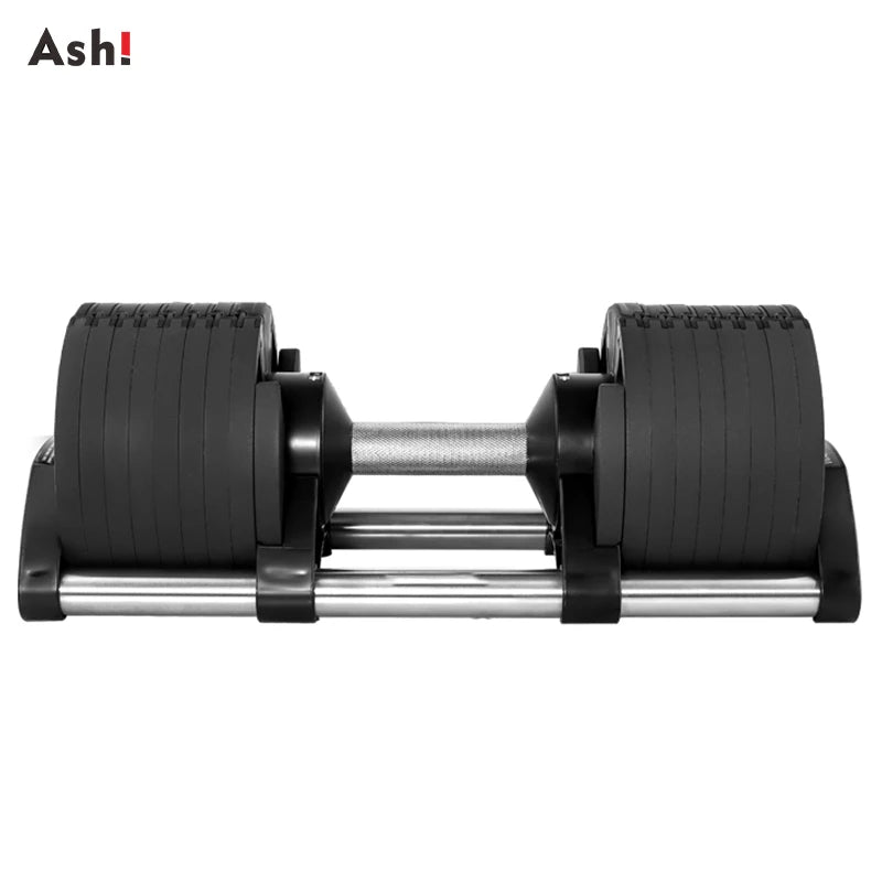 Adjustable Dumbbell Pair 2kg(5lb) or 4kg(9lb) Increase Max 50kg(110lb) Home Gym Weight Set