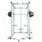 Commercial Grade Smith Machine Power Cage, All-in-One Home Gym Equipment with Cable System, Squat Rack & Weightlifting Station f