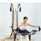 Professional Pilates Reformer Machine with Tower, Wooden Gyrotonic Trainer for Core Strength & Flexibility Training
