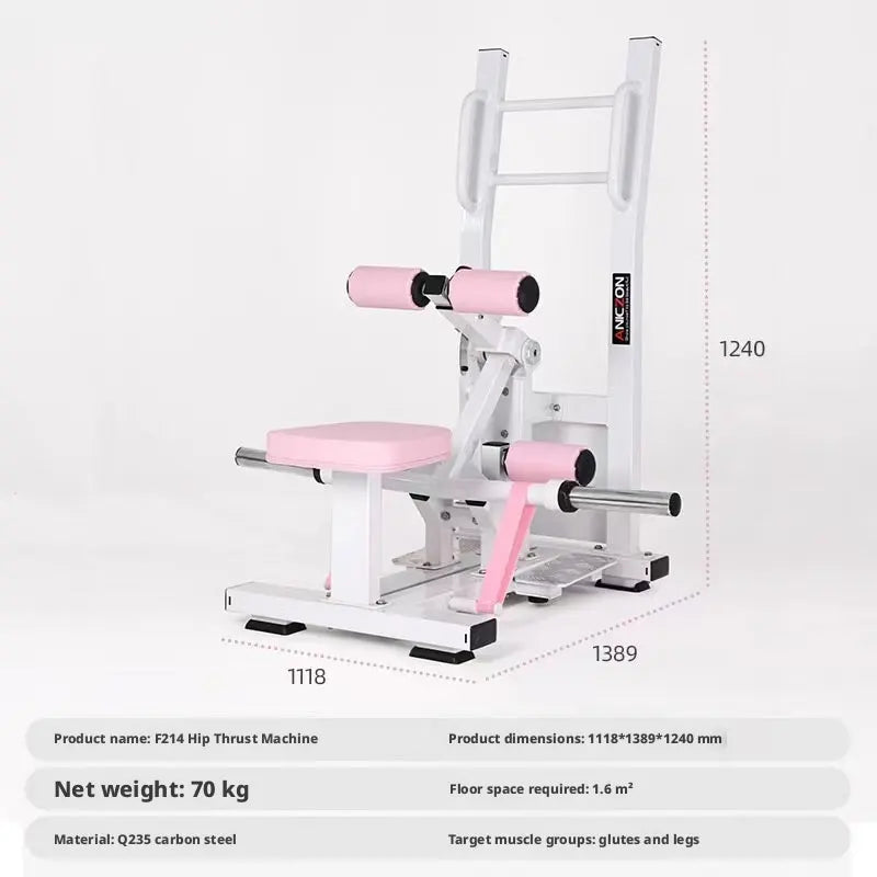 Women Body Shaping Gym Equipment Combo | Hack Squat, Hip Thrust, Leg Abductor Adductor, Lat Pulldown Trainer