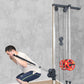 Wall Mounted Cable Pulley Machine Home Gym Lat Pulldown Low Row Arm Strength Training System