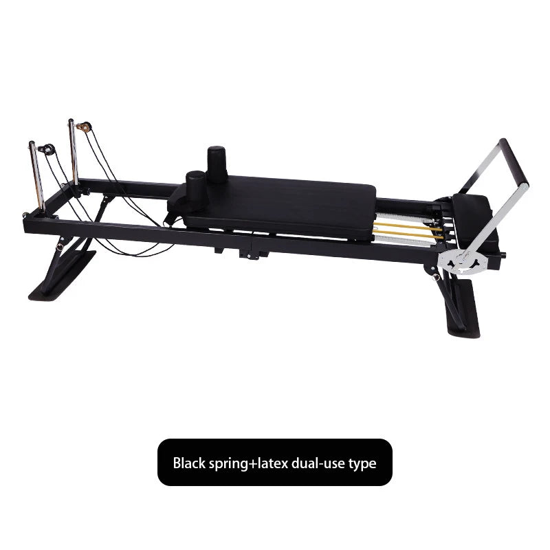 Foldable Pilates Reformer Machine Home Gym Equipment Yoga Bed Resistance Bands Full Body Workout Trainer