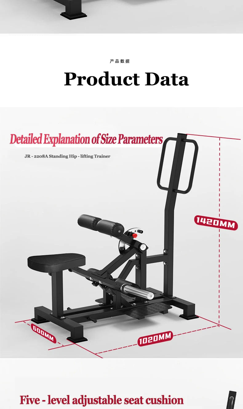 Commercial Grade Seated Leg Curl Machine, Adjustable Leg Extension & Hamstring Trainer for Home Gym Strength Training