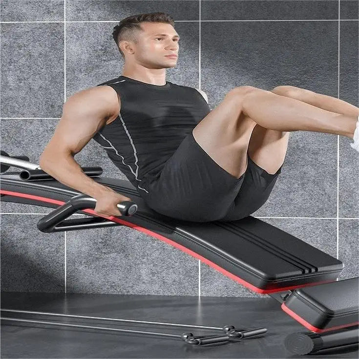 Abdominal Training Sit Up Bench Home Fitness Equipment Adjustable Abdominal Muscle Board Body Workout Machine for Men Core Exerc