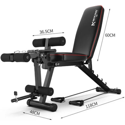 Adjustable Multi-functional Weightlifting Bench Household Supine Board Sit Up Dumbbell Stool Home Workout Fitness Equipment