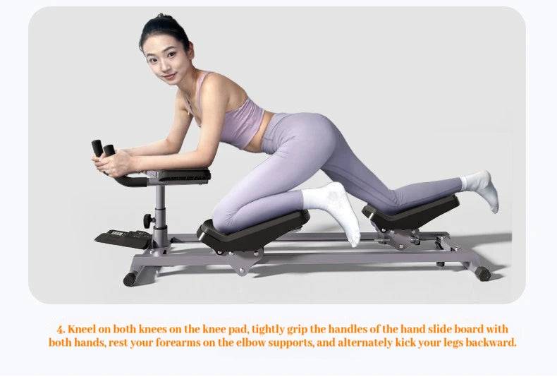 Home Fitness Crawler Exercise Machine Core Trainer Abdominal Workout Equipment Full Body Cardio Glider for Weight Loss